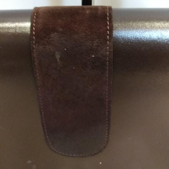 GUCCI VINTAGE LEATHER & SUEDE PURSE PIC #1 - Picture 11 of 16